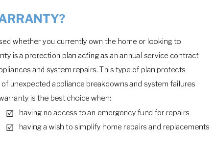 what does home warranty mean